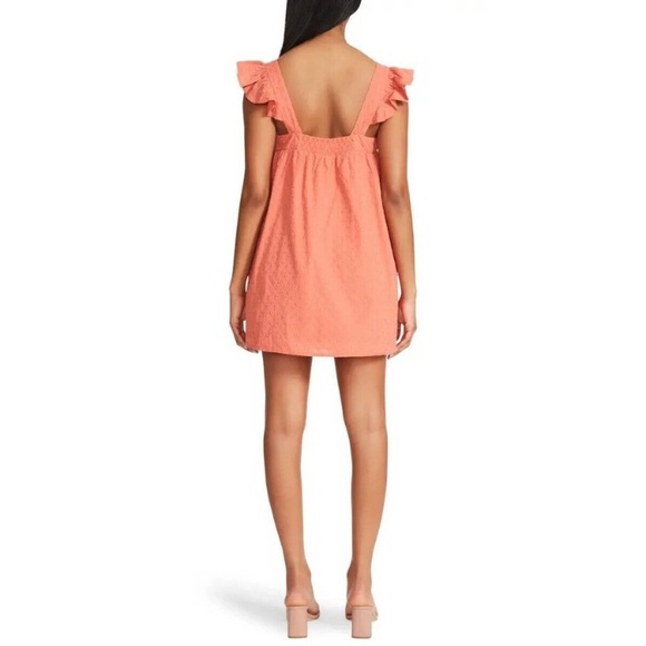 Bb Dakota by Steve Madden On The Square Coral Mini Dress - Picture 4 of 16